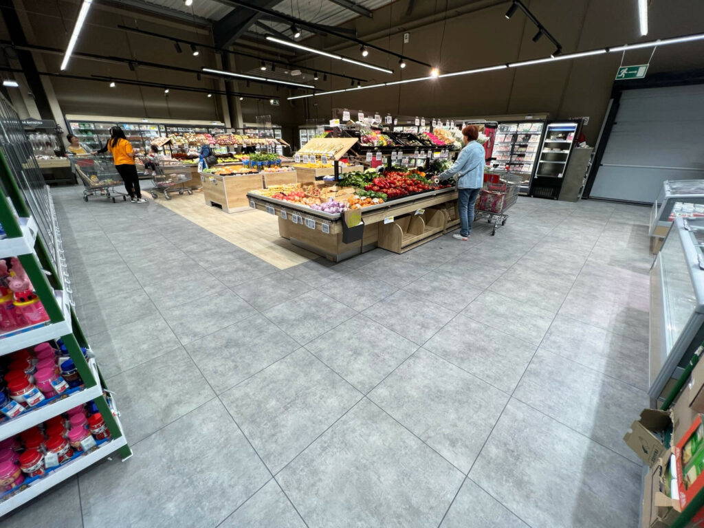 PVC padlóburkolat bevásárlóközpontok számára