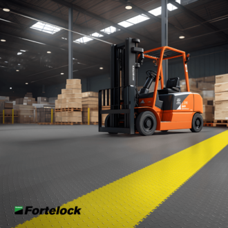 Maximális ellenálló képesség és hatékonyság: Fortelock PVC-padlólapok – padló gyártócsarnokok és raktárak számára